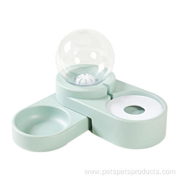 eco-friendly multifunctional plastic double pet feeder